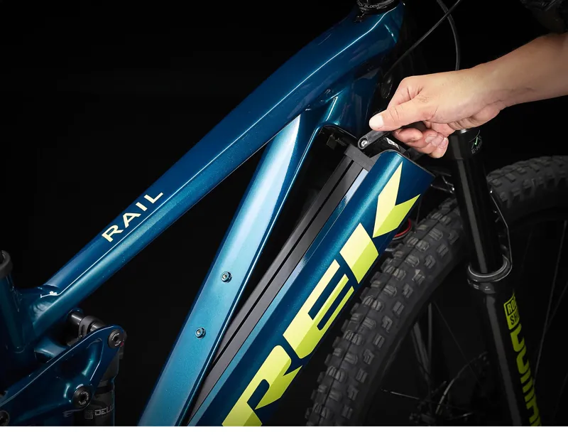 Trek Rail 7 Deore/XT Gen 2 Eectric MTB Bike Aquatic/Trek Black Small-7